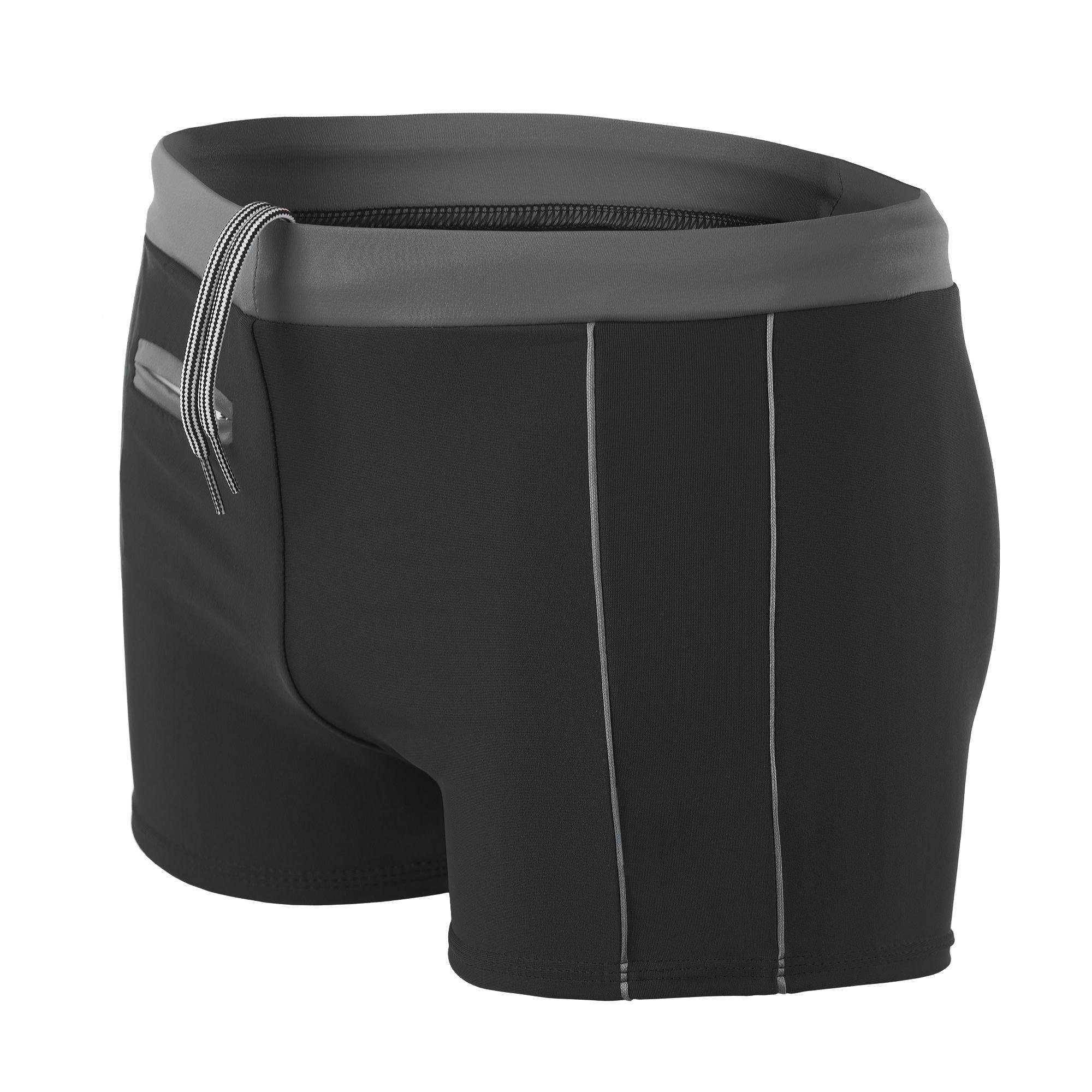 BaronHong Herren Badehose Kurz, Einfarbig – Aus Spandex, Elastisch, Schnell Trocknend, Für Schwimmbad & Strand